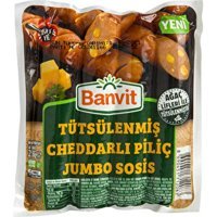 Banvit Tütsülenmiş Cheddarlı Jumbo Piliç Sosis 250 gr