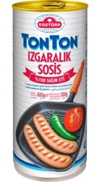 Tonton Egetürk Dana Izgaralık Uzun Sosis 600 gr