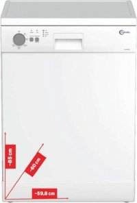 Flavel FLV 5000 BM 5 Programlı A+ Enerji Sınıfı 13 Kişilik Wifili Çekmeceli Beyaz Solo Bulaşık Makinesi