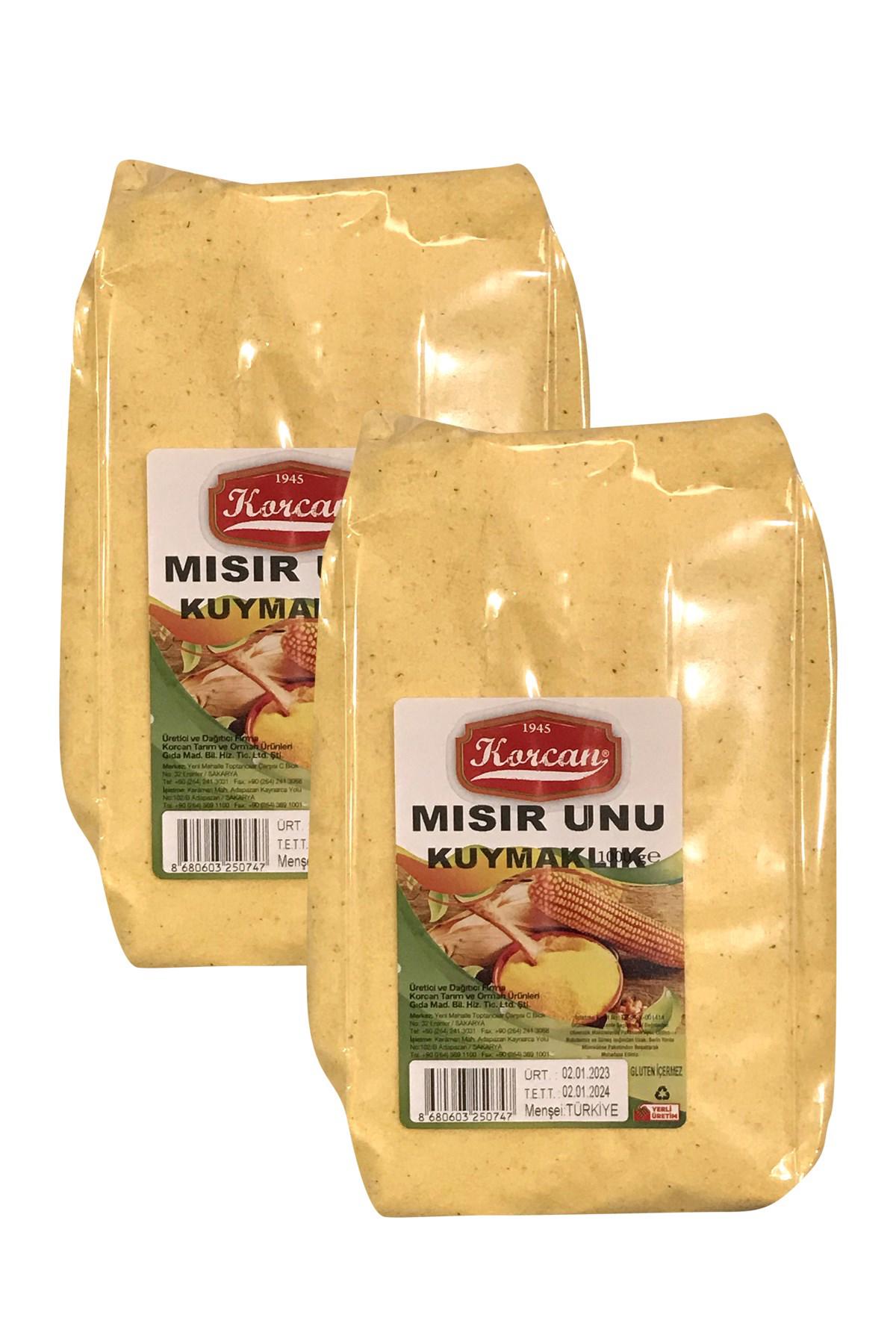 Korcan Kuymaklık Mısır Unu 2x500 gr