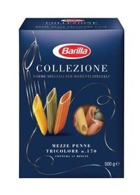 Barilla Mezze Penne Tricolore Makarna 500 gr