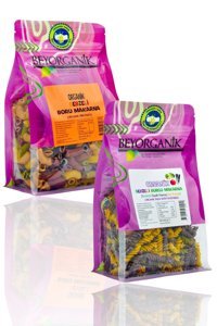 Beyorganik Sebzeli Boru + Burgu Makarna 2x240 gr