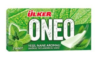 Oneo Slims Yeşil Nane Aromalı Tatlandırıcılı Sakız 5 Adet