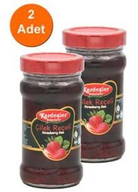 Kardeşler Cam Kavanoz Çilek Reçeli 2x380 gr