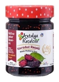 Antalya Reçelcisi Rafine Şeker İlavesiz Karadut Reçeli 370 gr
