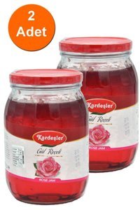 Kardeşler Cam Kavanoz Gül Reçeli 2x1800 gr