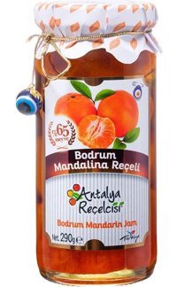 Antalya Reçelcisi Gurme Serisi Bodrum Mandalina Reçeli 290 gr