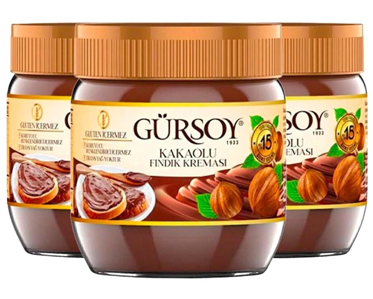 Gürsoy Kakaolu Fındık Kreması 3x400 gr
