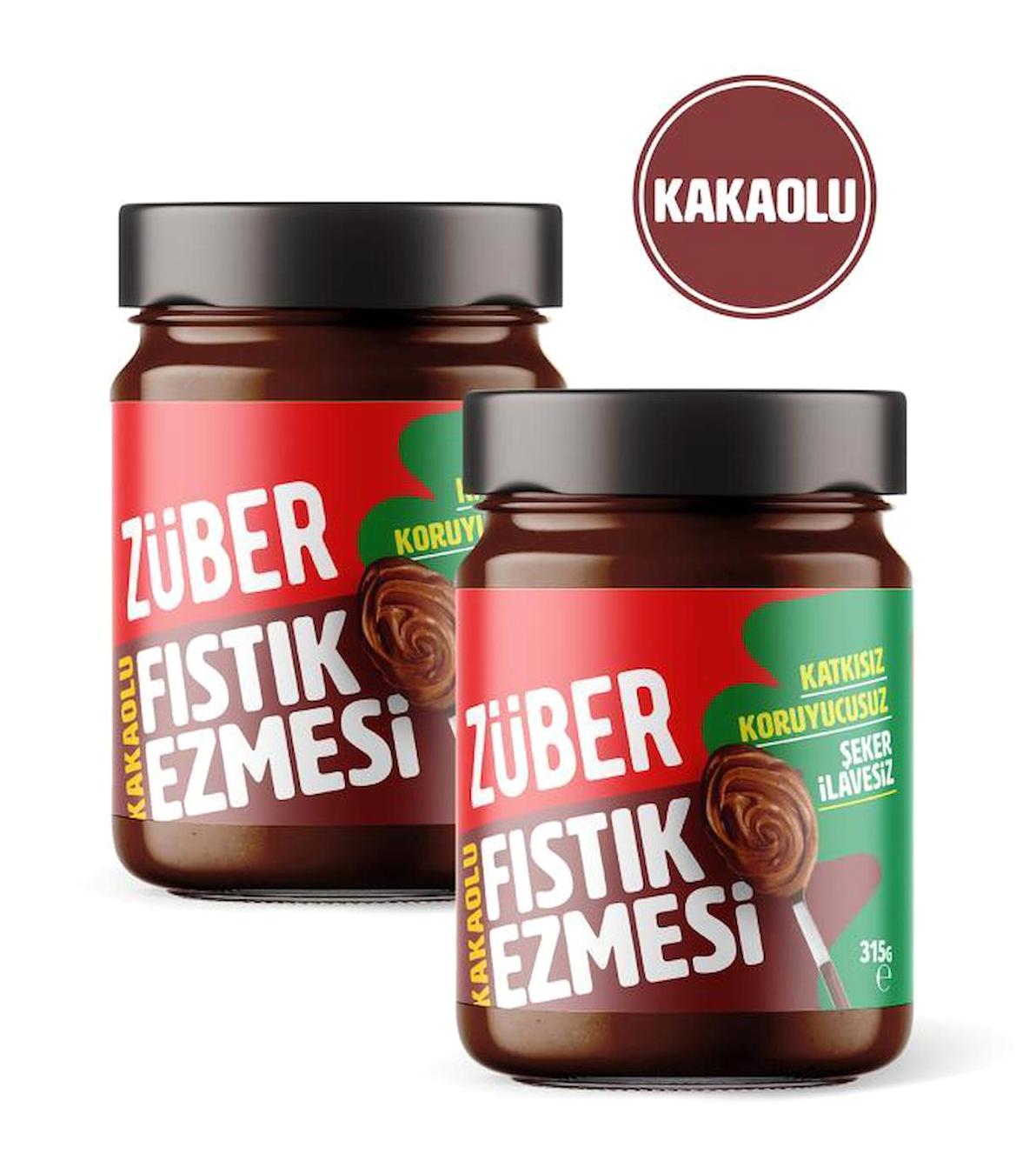 Züber Kakaolu Fıstık Ezmesi 2x315 gr