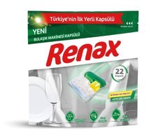 Renax Hepsi 1 Arada Tablet Bulaşık Makinesi Deterjanı 22 Adet