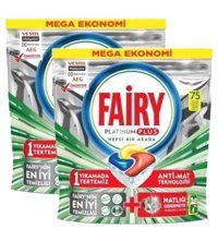 Fairy Platinum Plus Tablet Bulaşık Makinesi Deterjanı 2x75 Adet