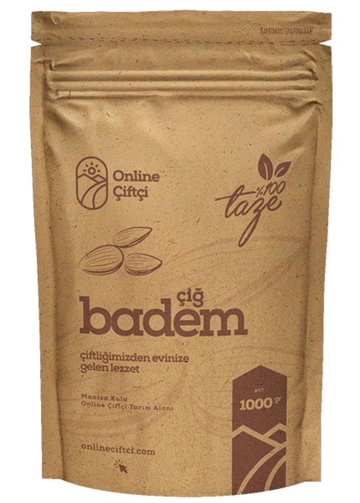 Açık Çiğ Yerli Badem 1 kg
