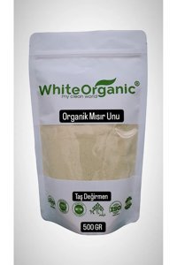 White Organic Taş Değirmen Organik Mısır Unu 500 gr