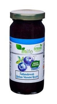 M Life Tatlandırıcılı Yaban Mersini Reçeli 4x280 gr