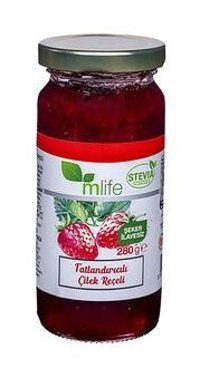 M Life Tatlandırıcılı Çilek Reçeli 4x280 gr