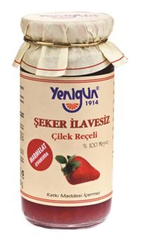 Yenigün Şeker İlavesiz Çilek Reçeli 290 gr