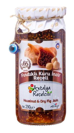 Antalya Reçelcisi Gurme Fındıklı Kuru İncir Reçeli 290 gr