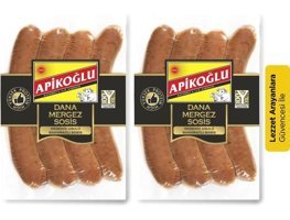 Apikoğlu Dana Mergez Uzun Sosis 2x250 gr