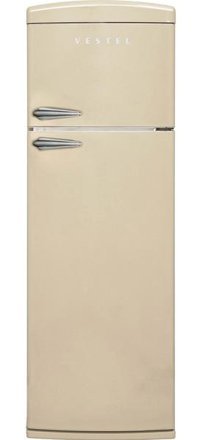 Vestel SC32211 Çift Kapılı Statik 311 lt Retro Bej Buzdolabı