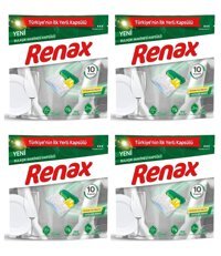 Renax Hepsi 1 Arada Tablet Bulaşık Makinesi Deterjanı 4x10 Adet