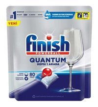 Finish Powerball Quantum Hepsi 1 Arada Tablet Bulaşık Makinesi Deterjanı 80 Adet