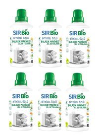 Sır Bio Bitkisel Özlü Jel Bulaşık Makine Deterjanı 6x1000 ml
