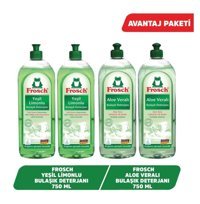 Frosch Yeşil Limonlu Sıvı Bulaşık Deterjanı 4x750 ml
