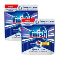 Finish Quantum Tablet Bulaşık Makinesi Deterjanı 2x60 Adet