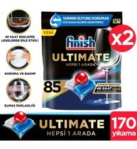 Finish Ultimate Hepsi Bir Arada Tablet Bulaşık Makinesi Deterjanı 2x85 Adet