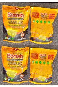 Bortab Gold Tablet Bulaşık Makinesi Deterjanı 4x50 Adet