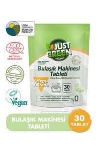 Just Green Organik Tablet Bulaşık Makinesi Deterjanı 30 Adet
