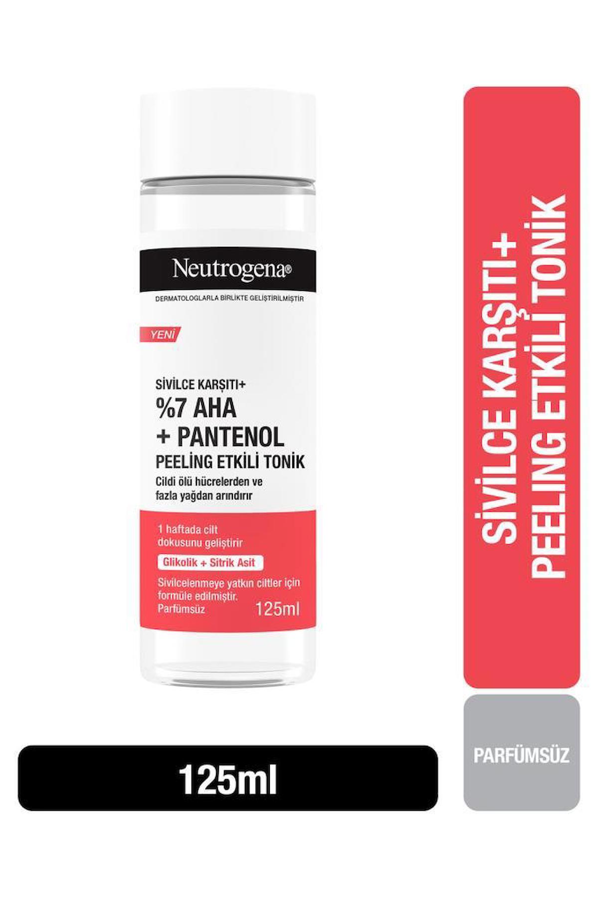 Neutrogena Plus Peeling Sivilce Karşıtı Etkili Yüz Toniği 125 ml