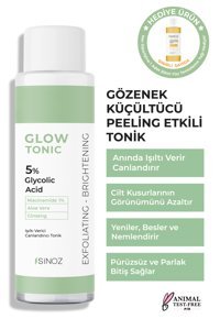 Sinoz Glow Tonic Gözenek Sıkılaştırıcı Arındırıcı Canlandırıcı Peeling Etkili Yüz Toniği 200 ml