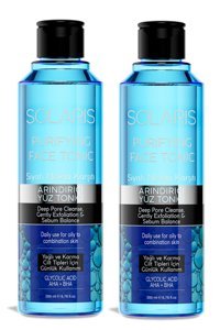 Solaris Yağlı ve Karma Ciltler İçin Siyah Nokta Karşıtı Yüz Toniği 2x200 ml