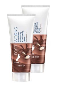 Avon Foot Works Nemlendirici ve Pürüzsüzleştirici Ayak Kremi 2x75 ml