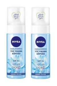 Nivea Canlandırıcı Saf Su Lotus Çiçeği Normal Ciltler İçin Yüz Yıkama Köpüğü 2x150 ml