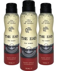 The End Sprey Kadın Deodorant 3x150 ml