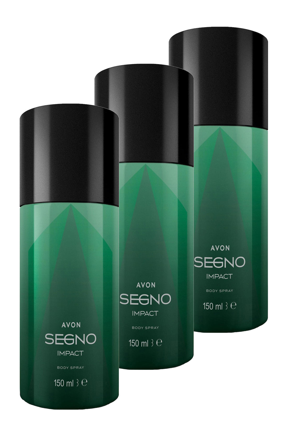 Avon Segno Impact Pudrasız Sprey Erkek Deodorant 3x150 ml