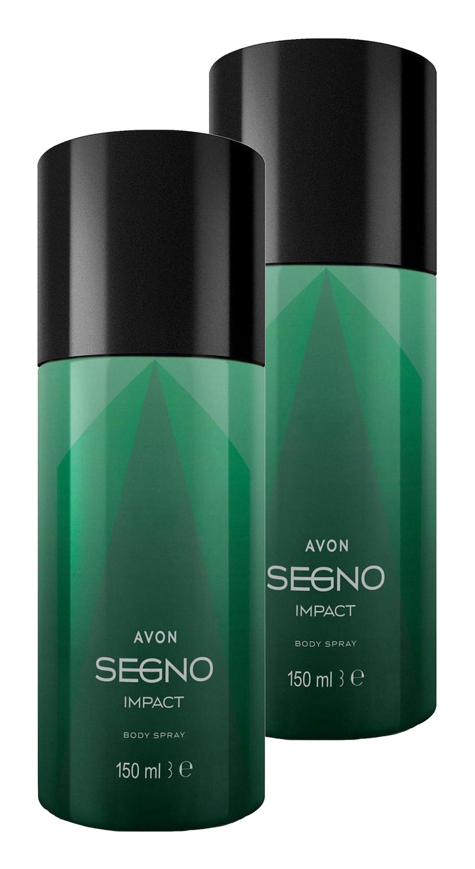 Avon Segno Impact Pudrasız Sprey Erkek Deodorant 2x150 ml