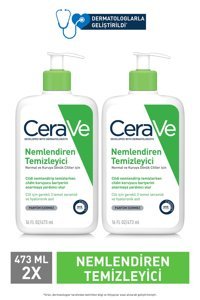 Cerave Nemlendirici Kuru Ciltler İçin Yüz Temizleme Jeli 2x473 ml