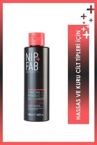 Nip+fab Charcoal & Mandelik Asit Hassas Ciltler İçin Yüz Temizleme Jeli 145 ml