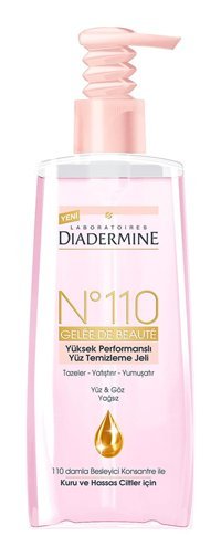 Diadermine No: 110 Kuru ve Hassas Ciltler İçin Yüz Temizleme Jeli 200 ml