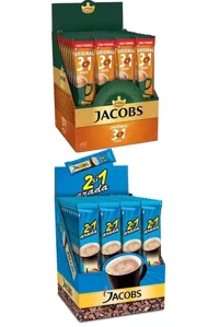 Jacobs 3Ü1 Arada Kahve 40 Adet + Jacobs 2Si1 Arada Kahve 40 Adet