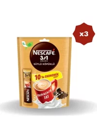 Nescafe Nestle 3n1 Sütlü Köpüklü Mp 10'lu - (3 Adet)