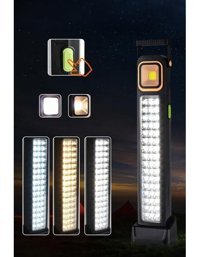 Gampus 45 Watt Cob LED + 48 Ledli Solar Şarjlı Işıldak Acil Durum Lambası Kamp Lambası