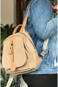 Just Polo -Kum Taba Omuz Çantası Standart Beden