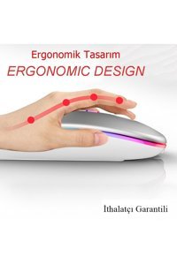 Havana Yatay Kablosuz Beyaz Gaming Mouse