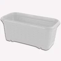 Üçsan Rattan Hasır Balkon Saksısı 7 lt