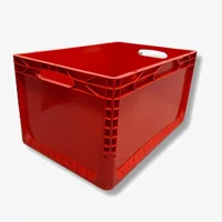 Euronorm Çok Amaçlı Taşıma ve Saklama Kasası Kırmızı 66 lt