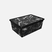 Qutu Trend Box Black Marble 10L